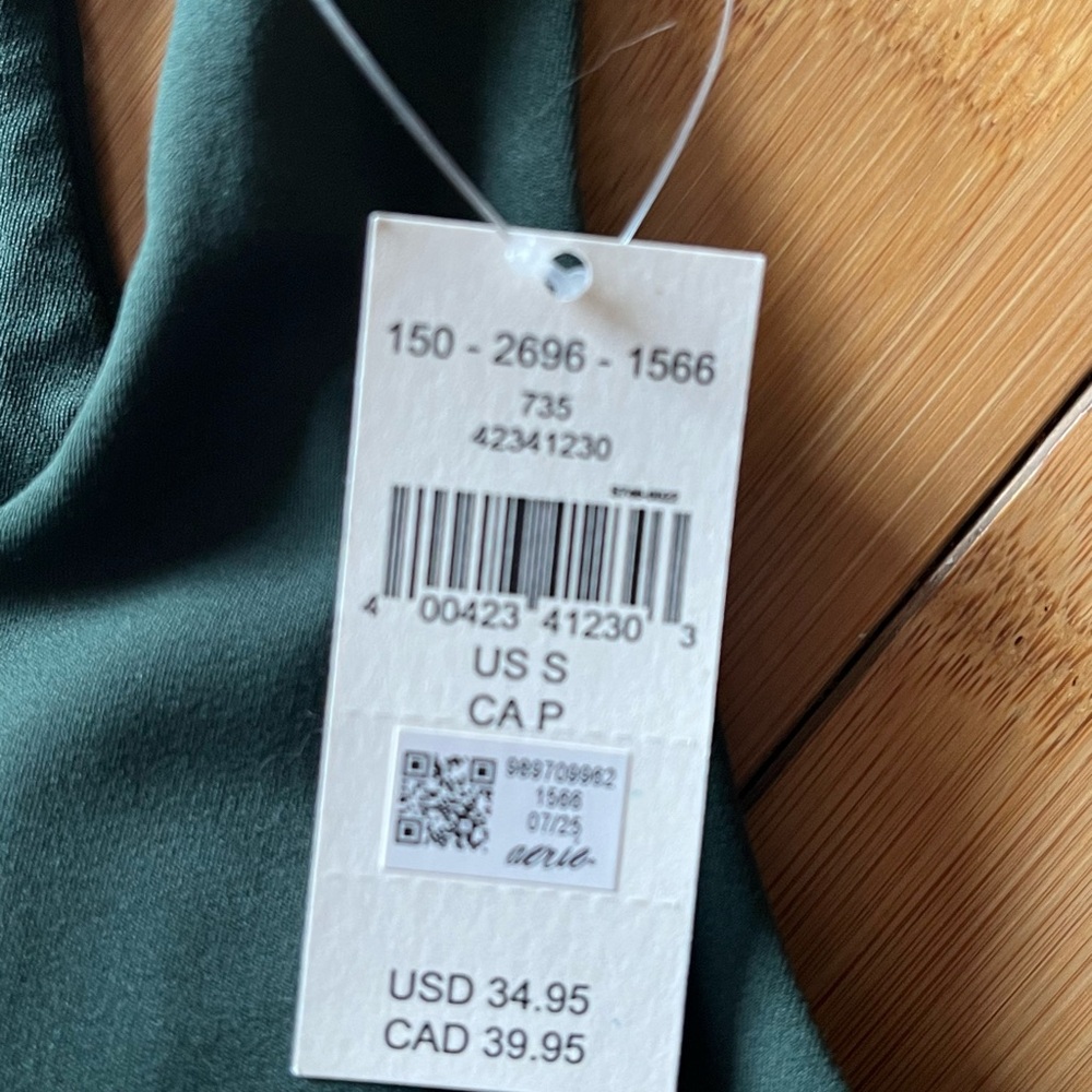 Aerie Dark Green Padded Sports Bra - Picture 3 of 5